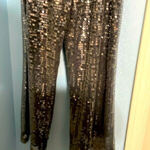 Beautiful sequins pants straight legs for going to a wedding or chr  party